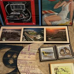 Wall Sign Decor & Frames, Pick Up Only-  Clovis & Kings Canyon, Fresno Area. $10 for All