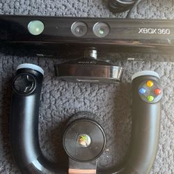Xbox 360 Speed Wheel And Kinect.