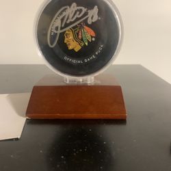 Patrick Kane Official Game Puck