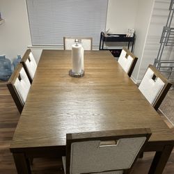 Dinning Table And Six Chairs 