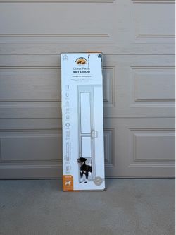Pet Dog Sliding Glass Panel Door