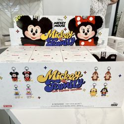 Popmart Disney Mickey Family cute together keychain