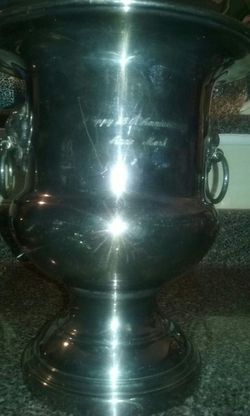 Sheffield Silver Co. Lion Head Ice Bucket Silver Plated