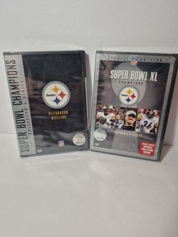 New & Sealed ! Lot of 2- Pittsburgh Steelers DVD Sets