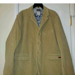 Patagonia Corduroy Blazer Jacket Men Size L Tan 