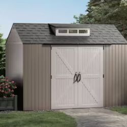 Rubbermaid 10 ft. W x 7 ft. D Plastic Storage Shed (70 sq. ft.)