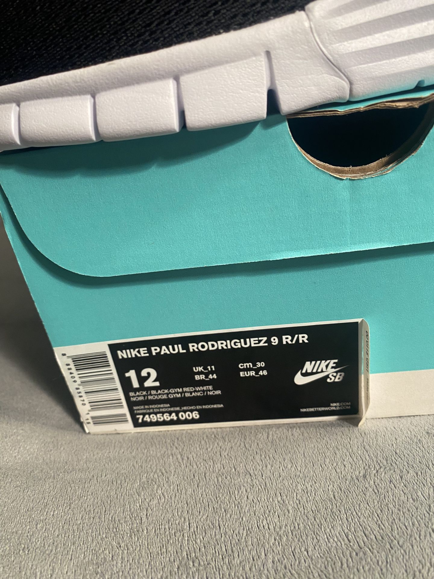 Nike Sb Paul Rodriguez 9 R/R Size 12 Lunarlon
