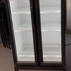 True beverage cooler refrigerator  French doors