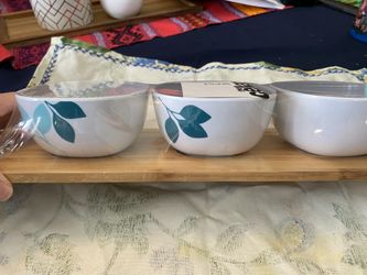 The Cellar 4 Pc Bowl And Tray Set