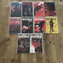 BRZRKR Lot Of 10 Variants And Foil Covers 