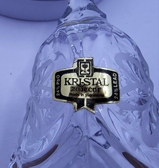 Vintage Kristal Lead Crystal Bell