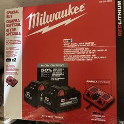 MILWAUKEE M18 DUAL LITHIUM RED BATTERY BRAND NEW IN BOX
