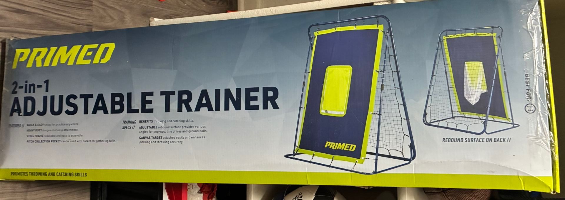 Baseball Primed Adjustable Trainer 2 In 1 