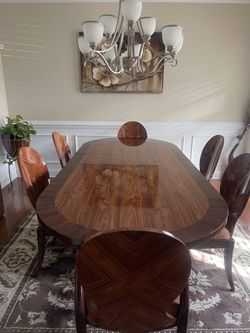 Dinning set for 6, China, area rug & wall art