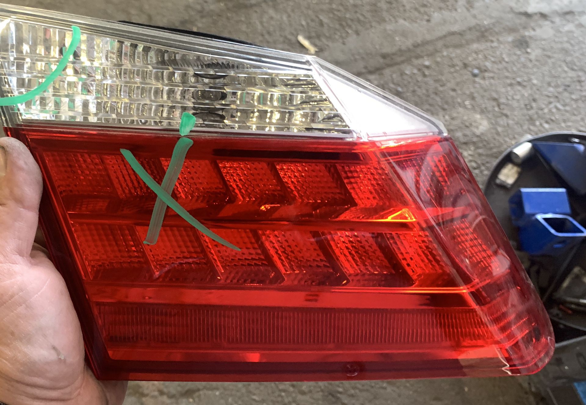 2014 Honda Accord Inner Tail Light Left Side