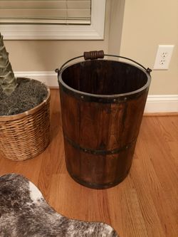Gorgeous, Decorative Wooden Bucket