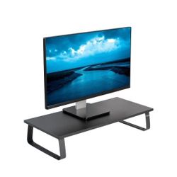 Monitor and Laptop Stand, 24 inch Desktop Riser, Black, STAND-V000D