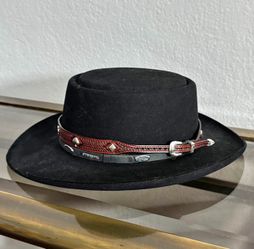 Stetson "Royal Flush" 4X Beaver Gambler Hat | Black | Size 7 1/2