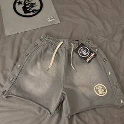 Hellstar cotton grey shorts size S