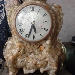 Stone Ceramic Mantle Clock