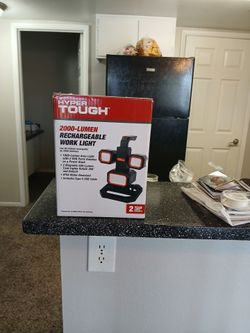 Hyper Tough 2000-Lumen Rechargeable Work Light