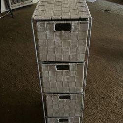 Little grey storage drawers