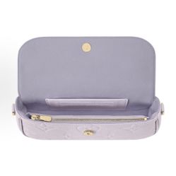 LOUIS VUITTON ON CHAIN IVY BRAND LOGO METAL PARTS Embossed grained cow leather cross-body shoulder bag women's dreamy (p497)72