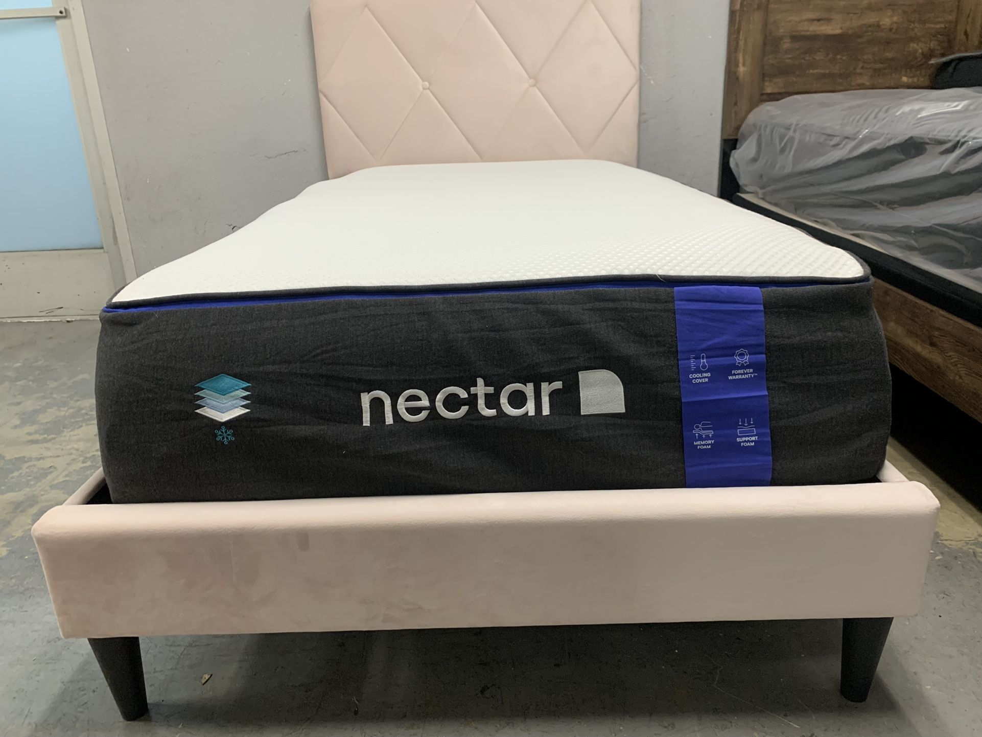 Nectar Blue Twin (Mattress Only) Home & Garden