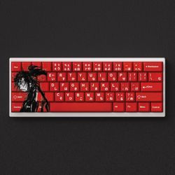 Costume High Quality Plastic ( English & Japanese) Anime Keycaps Set