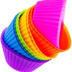 Cupcake Liners - Reusable Silicone Baking Cups- Non-Stick Baking Muffins 12Ct.