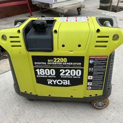 Ryobi generator like new asking $375 thanks 