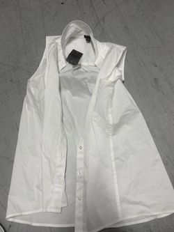 Ann Taylor Size 4 Button Up  Top Blouse Shirt White New W Tags