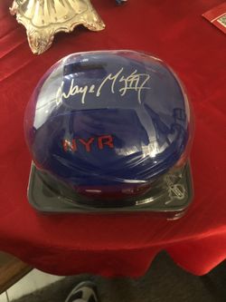Wayne Gretzky signed mini helmet