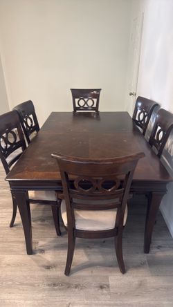 Solid wood dining table set