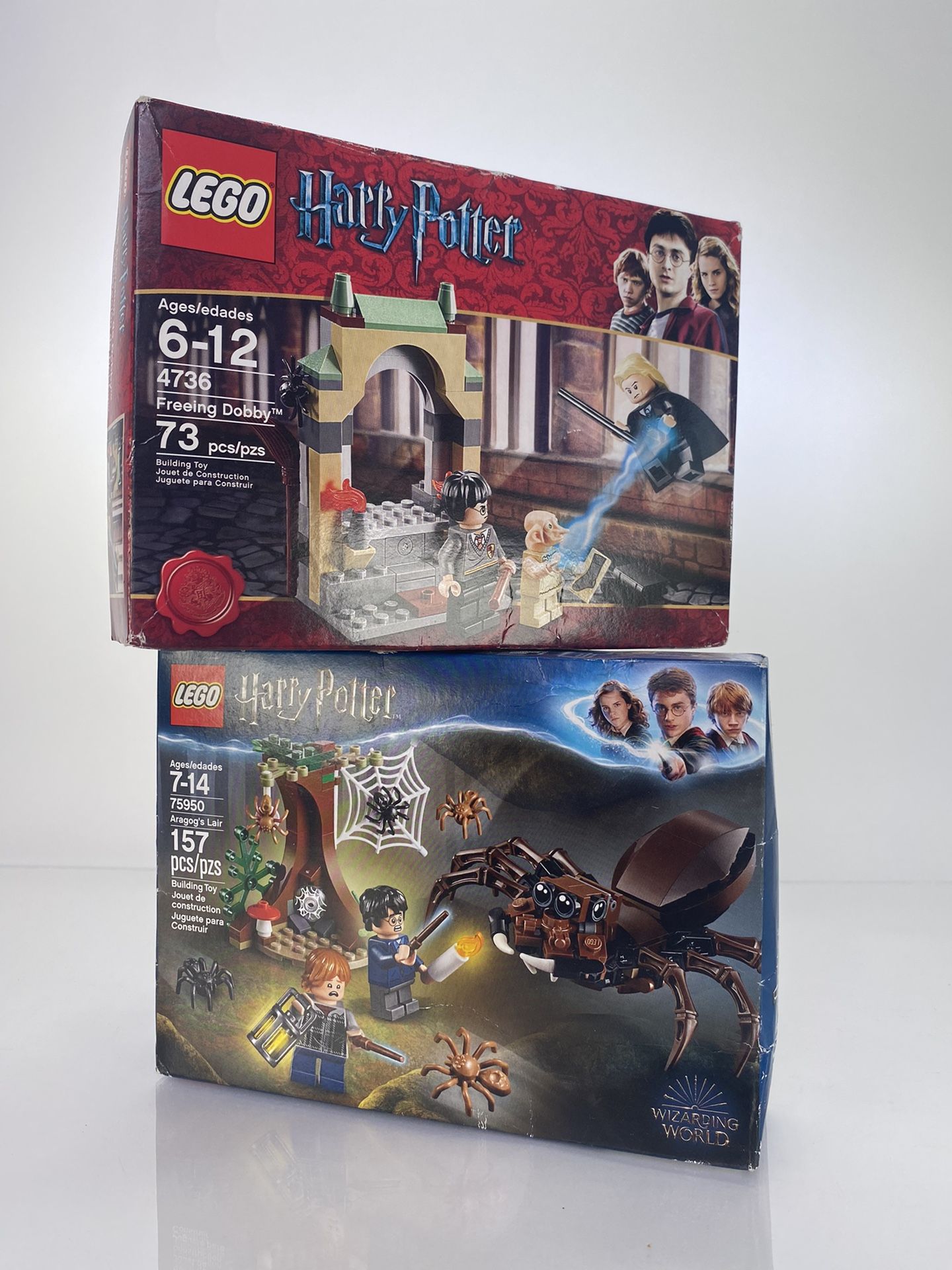 LEGO Harry Potter 4736 Freeing Dobby And 75950 Aragogs Lair
