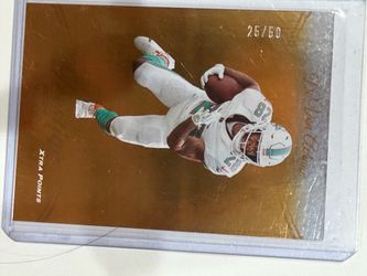 Miami Dolphins NFL Xtra Points Gold Parallel /50 Football Card