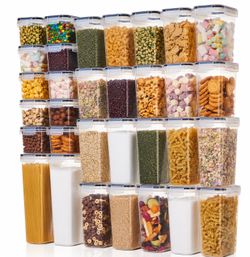 32 piece food storage organizers