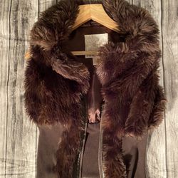 Arden B Fur Vest Size Small