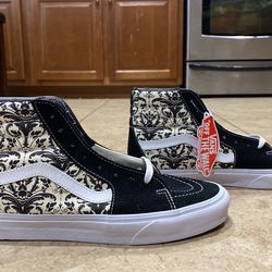 Brand New Vans Sk8 Hi Tapestry Black Bone Skate Shoes for Sale in Las Vegas NV OfferUp