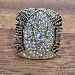 Dallas Cowboys 1992 Championship Ring Men's Size 11 Fan Edition Gold Aikman