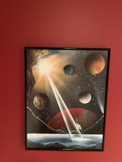 1 Set Of 5 Pictures - Modern Art Spray Paint Wall Pictures