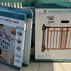 Baby And Pet Gates 5 Lot  Total New Amazon Home Depot Merchandise 