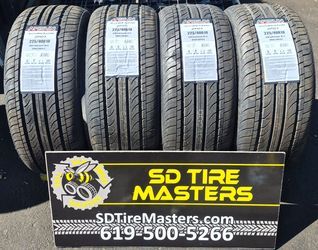 4 NEW TIRES P225/40R18 ARISUN w/50k miles warranty $360+TAX all 4 FREE INSTALLATION and BALANCED !!
