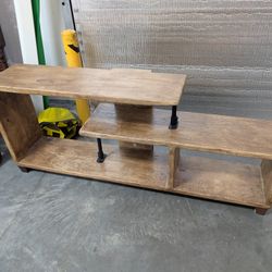 TV Wood Console Table 