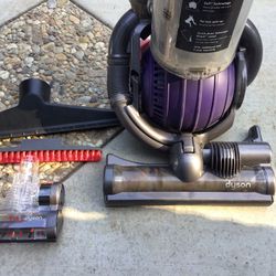 Dyson Dc 25 Animal Vacuum Cleaner Three Attachments Previously Owned Upright Purple Ball