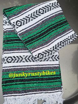 New Green falsa mexican blanket