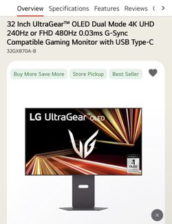 LG ULTRA GEAR OLED 32 INCH (Sell or Trade)
