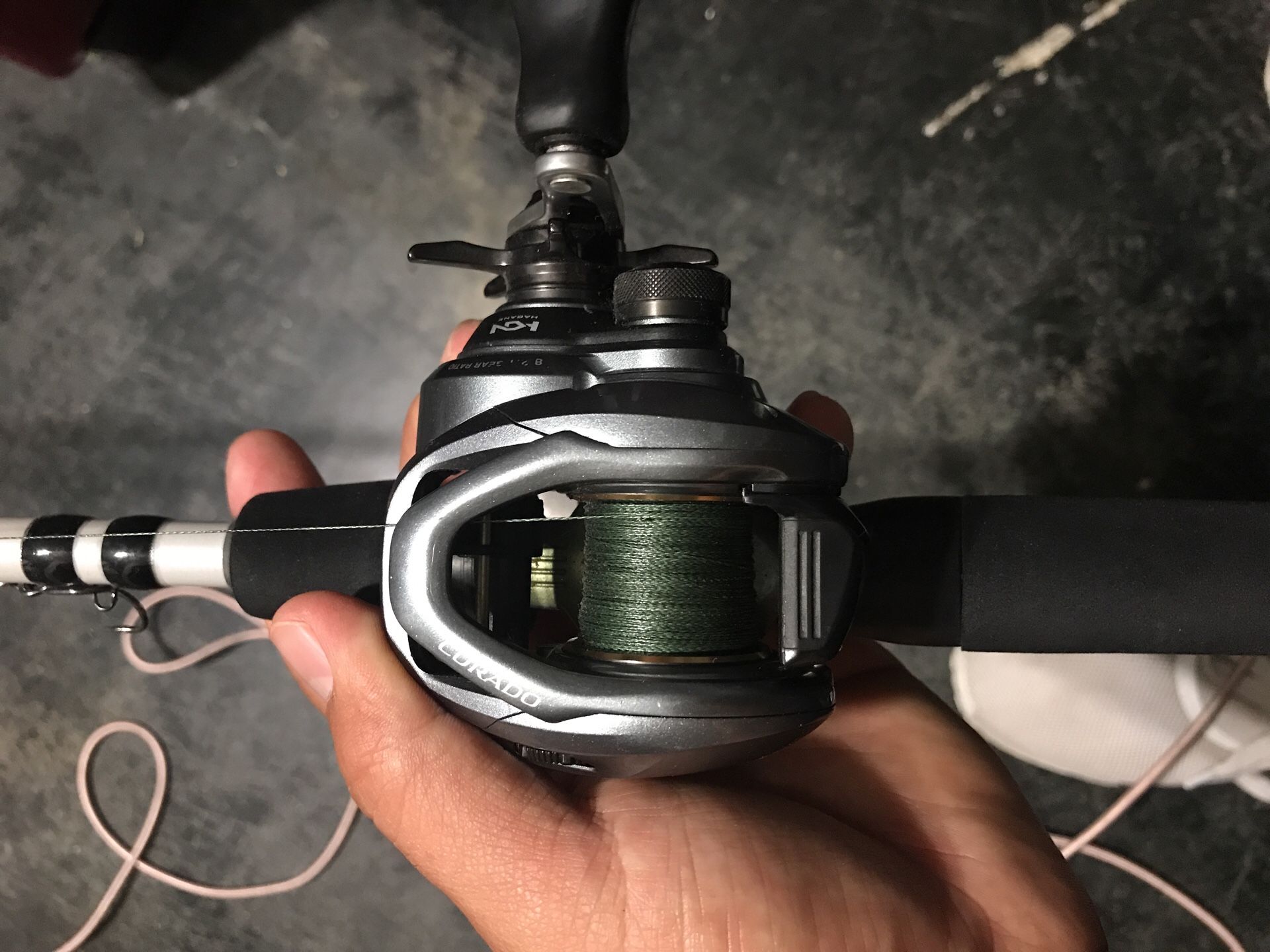 Shimano curado 70XG spooled with power pro Max Quattro Combo