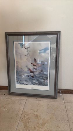 Title: Mario Fernandez “One With the Wind” Framed Ducks Unlimited Print
