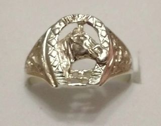 Sterling Silver 925 Horseshoe Ring
